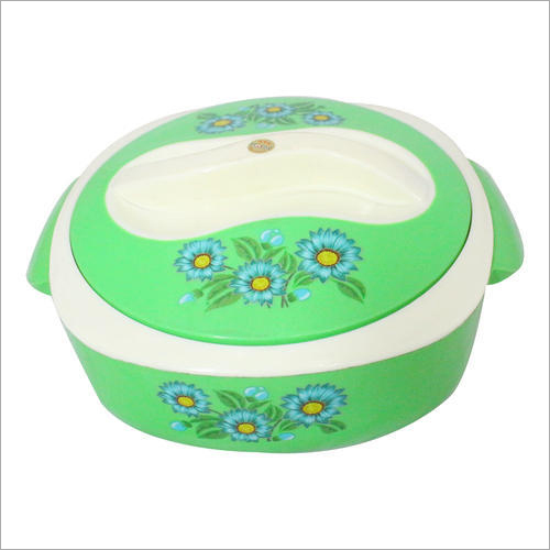 Floral Printed Plastic Casserole Floral Printed Plastic Casserole