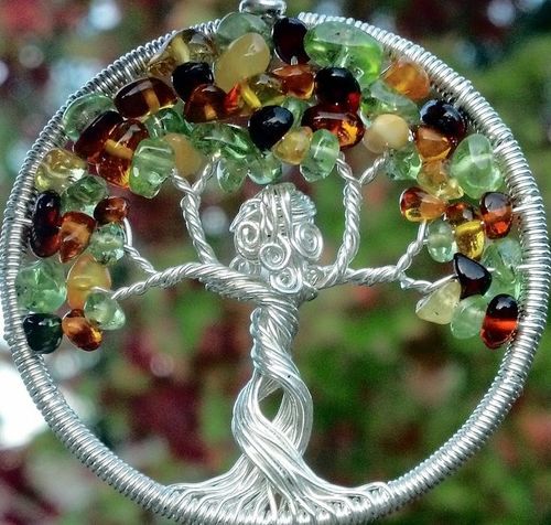 Mother Nature Welcomes Autumn Tree of Life Pendant