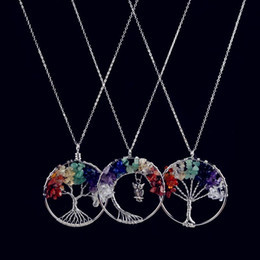 Tree of Life Necklaces 7 Chakra Pendant