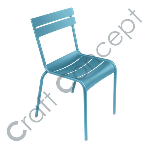 Poolside Blue Metal Chair No Assembly Required