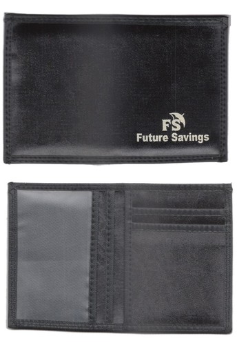Gents Wallet - PU Leather, Square Folded Design | Customized Black Logo, Ideal for Cards and Money