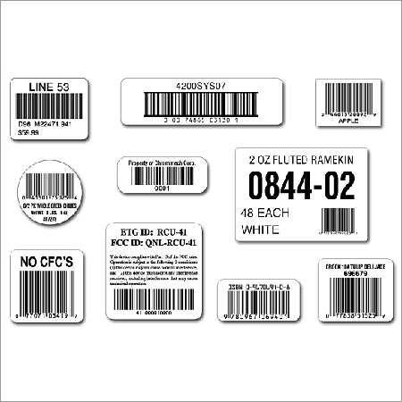 Barcode Label Stickers - Application: Use For Garment