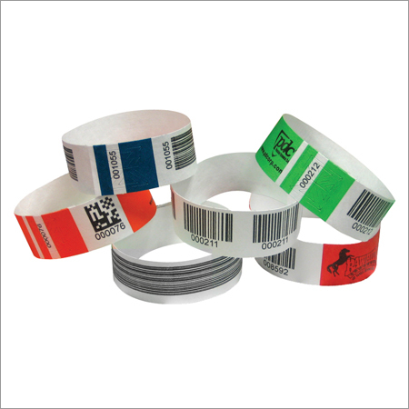 Water Proof Barcode Ticket Wrist Bands