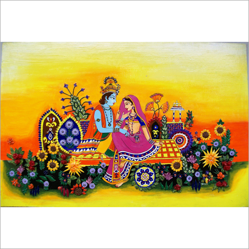 Canvas Radha Krishna Painting