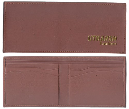 Gents Wallets - PU Leather, Rectangular Shape | Custom Logo, Brown Color, Perfect for Carrying Money