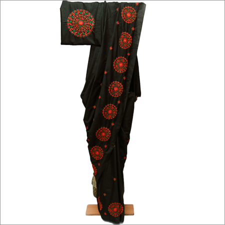 Ladies Embroidery Tussar Silk Sarees