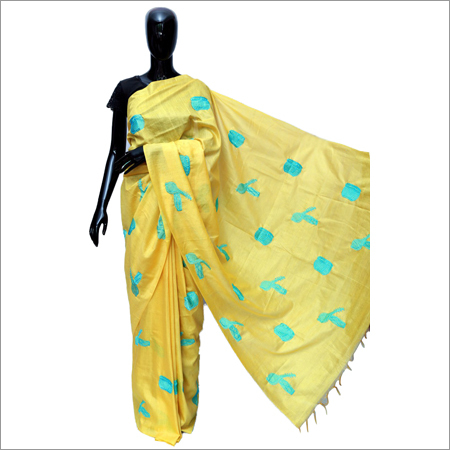Ladies Embroidered Border Saree