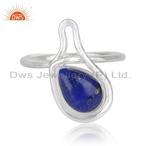 Lapis Gemstone 925 Sterling Silver Ring