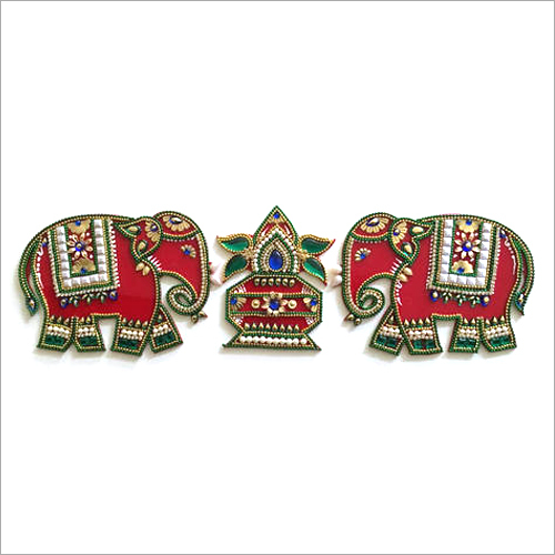 Acrylic Elephant Rangoli