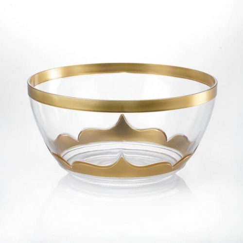 Gold & Transparent Gc-04 Serving Bowl