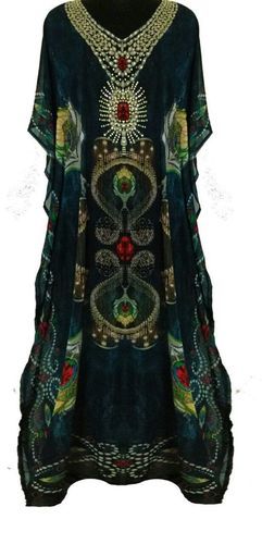 Silk Printed Kaftan