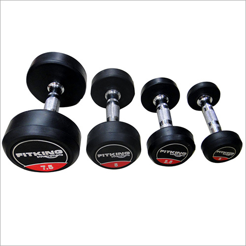 Fitking Round Dumbbell/Weight Plate & Rack