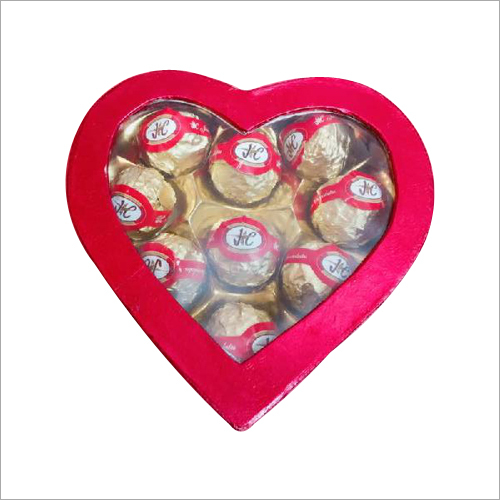 Heart Shaped Chocolate Rocher Box