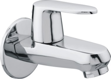 Short Body Bib Cock Taps - Color: Silver Or Chrome Finish