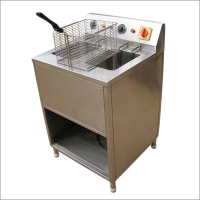 Deep Fat Fryer - Stainless Steel, 10L Capacity, Semi-Automatic | Hotel, Restaurant, Canteen Use, 2-Pan Design, 100-440V, 1-Year Warranty, Silver Finish