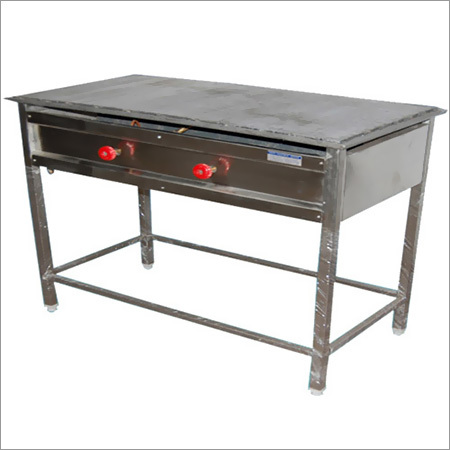 Dosa Plate - Manual Operation, Stainless Steel, Rectangular Shape, Silver Finish | Suitable for Hotel, Restaurant, Canteen Use, 1 Year Warranty