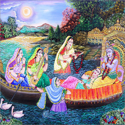 Radha Krishna Beautiful Painting