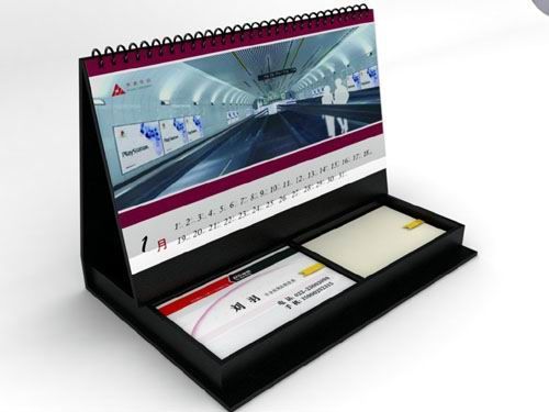 Stationery Item - Hardboard, 5x7 Size, Triangle Shape | Wiro Binding, Customized Company Prints, Organized Calendar for Events