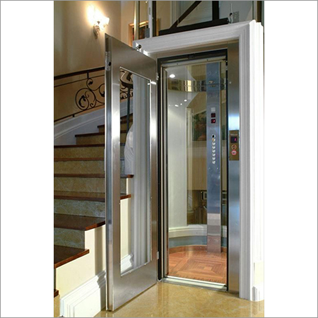 Home Lift Stainless Steel Swing Door With Glass