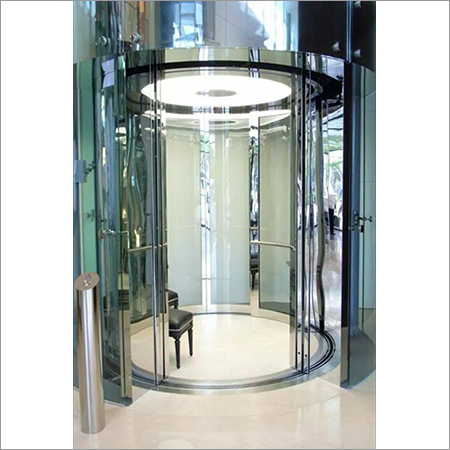 Circular Automatic Door Fully Glassed Circular Cabin