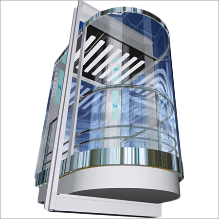 Half Circular Glassed Lift Cabin