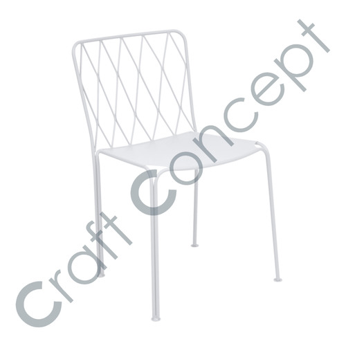 White Metal Chair No Assembly Required