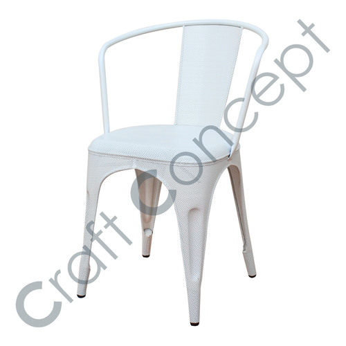 White Metal Chair No Assembly Required