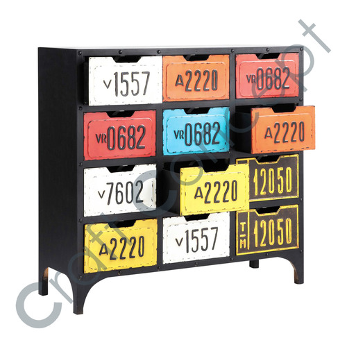 Eco-Friendly Multicolor Iron Drawer Chest