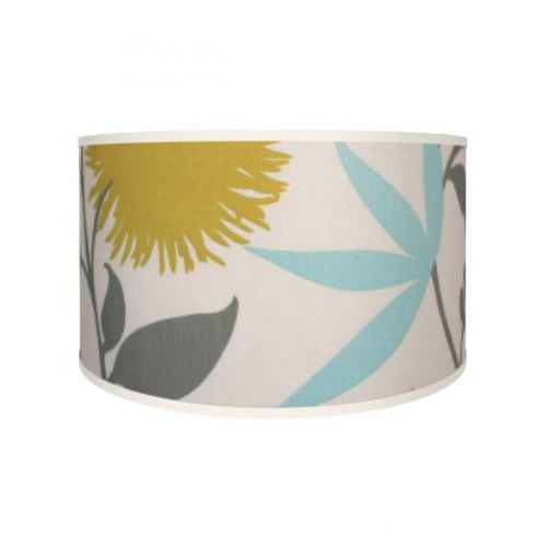 Traditional Cylinder Lamp Shade In Printed Fabric