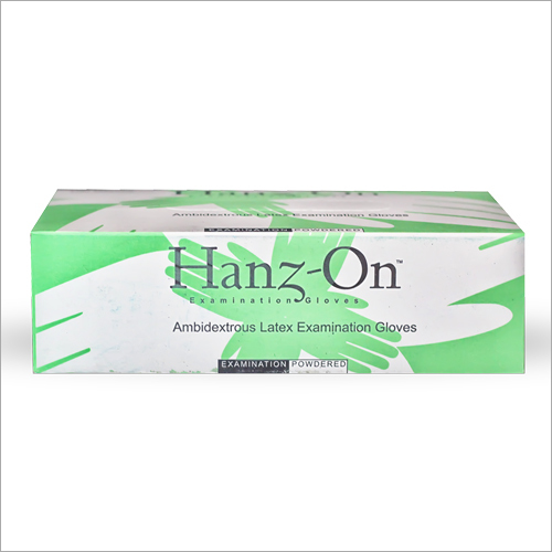 White Hanz-On Examination Gloves