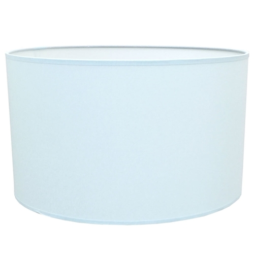 Cylinder Lamp Shade in Sky Blue Cotton Fabric