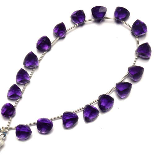Amethyst Color Hydro Quartz Beads