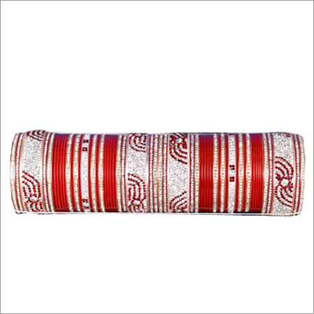 Wedding Red Silver Churas