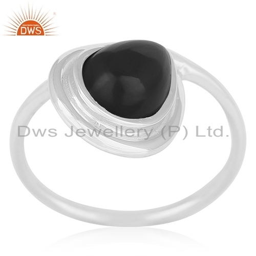 Sterling Silver Black Onyx Ring