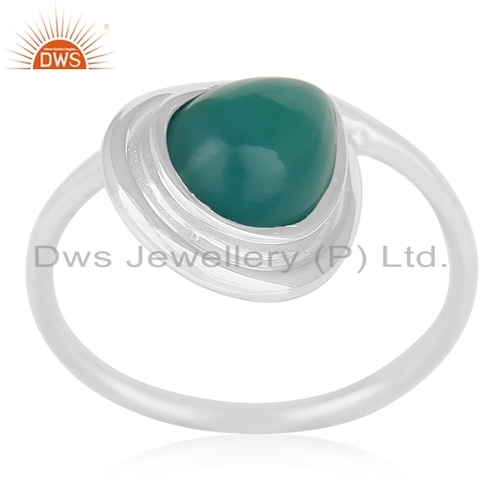 Green Onyx Gemstone Finger Ring Supplier
