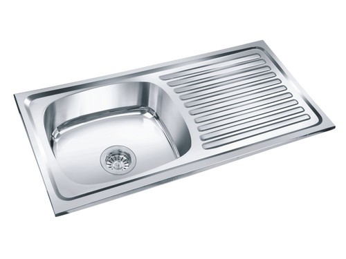 Single Bowl Kitchen Sink With Drain Board