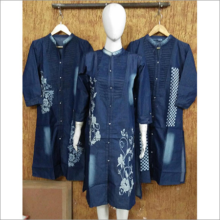 Ladies Denim Kurtis