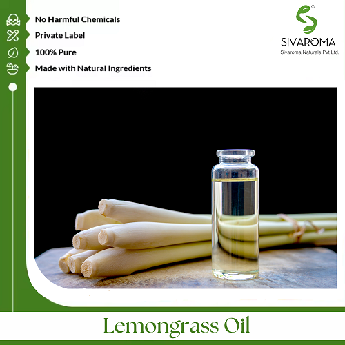 Lemongrass Oil - Pure Essential Oil from Flowers | Fragrance Compound for Adults, Store in Cool & Dry Place