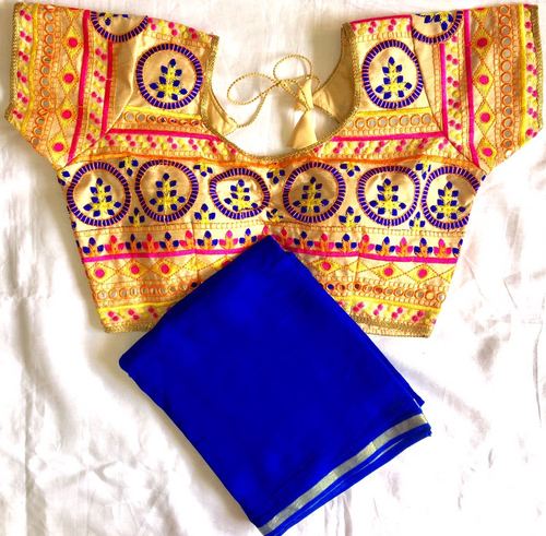 Casual Designer Blouse - Linen, Multi Color | Modern Fit with Embroidered Pattern for Effortless Style and Comfort