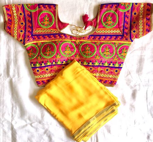 Party Wear Blouse - Silk, Embroidered, Red | Modern Design for Summer & Winter Occasions