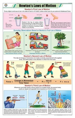 Newton's Laws of Motion Chart