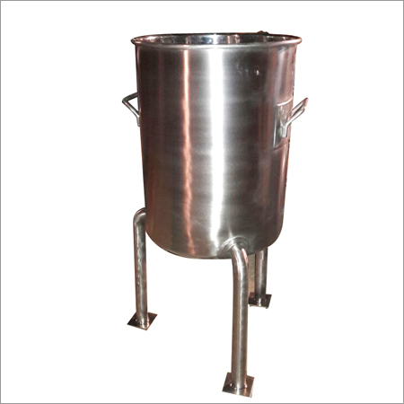 Stainless Steel Storage Tank With Trolley