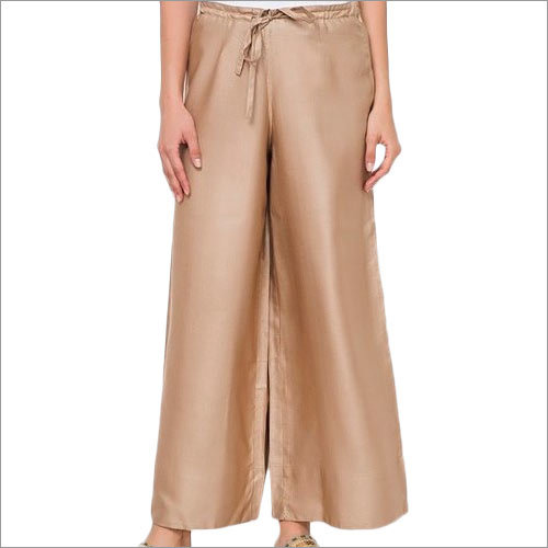 Beige Cotton Plazo