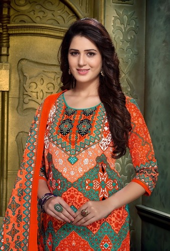 Cotton Printed Dress Materials