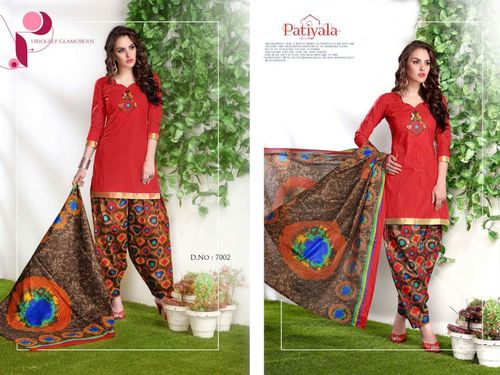 Ganpathi Cotton Printed Dress Material