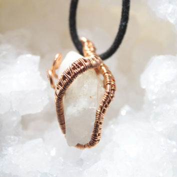 Golden Quartz Rough Wrap Pendants