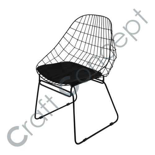 Black Metal Chair No Assembly Required