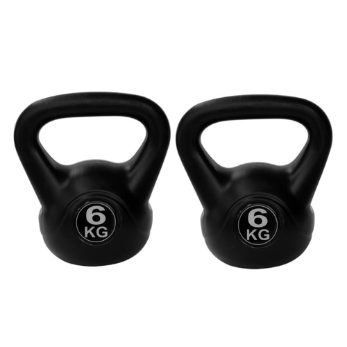 HAWKISH PVC KETTLE BELL DUMBBELL COLOR IS BLACK FOR FITNESS EXERCISE