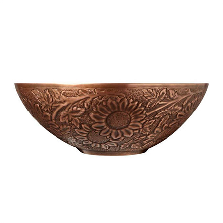 Any Color Sunflower Double-Wall Copper Vessel Sink