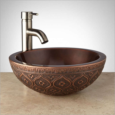 Any Color Nilofar Double-Wall 16 Copper Vessel Sink